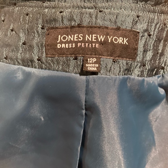 Jones New York Teal Tailored Jacket and Skirt NWOT - Picture 7 of 8